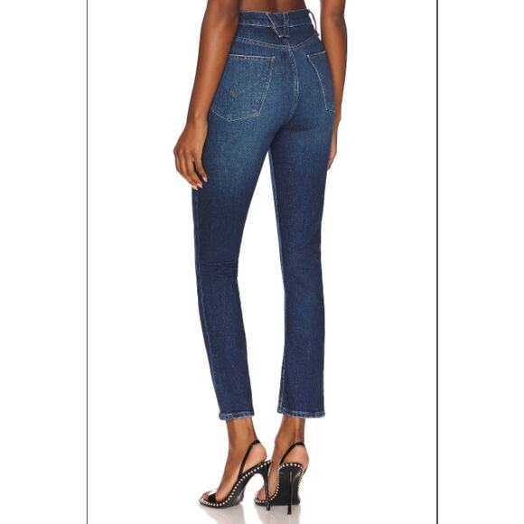 Hudson Sz 27 Meadow Harlow Ultra High Rise Straight Ankle Jeans Stretch OS27-18 - Picture 2 of 10